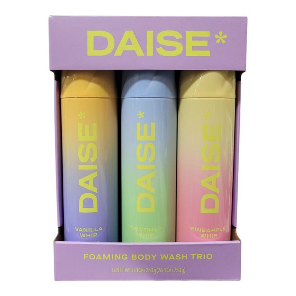 Daise Foaming Body Wash Trio, 8.8 oz., 3 pk. Cleanse, Hydrate, Smooth